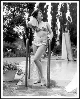 Vintage Swimsuit Designs Drucke: Poolside Bikini 1960S