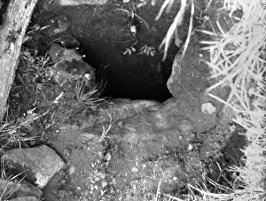 Northern Ireland Ancient Monuments Drucke: A poor view of a Souterrain in Muckamore
