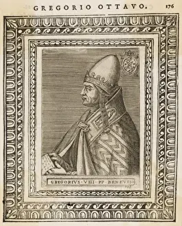 Historical Popes Drucke: Pope Gregorius VIII