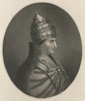 Drucke von Der Heilige PapstGregor XI. (Theobald von Visconti) wurde nach einem langen Konziliat in Viterbo gewählt Viterbo Drucke: Papst Gregor X
