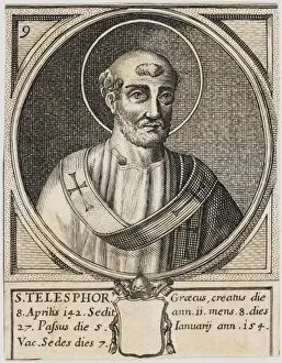 Historical Popes Drucke: Pope Telesphorus