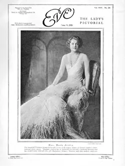 Porträt von Frau Maria Jeritza, Wiener Prima Donna, 1926