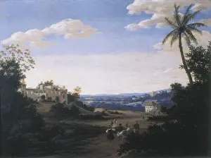 Early Modern Era Paintings Drucke: POST, Frans. Landscape of Pernambuco