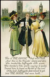 Suffragette Drucke: Briefkarte / Staatsminister