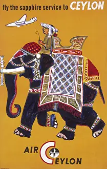 Verwandte Bilder Drucke: Plakat, das für Air Ceylon werbt