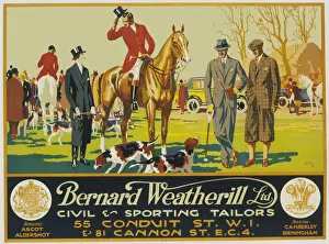 Plakat zur Werbung von Bernard Weatherill Ltd