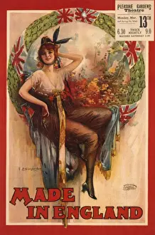Plakat, das englische Land herstellt