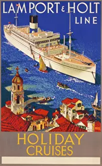 Plakat zur Werbung für die Linie von Lamport und Holt