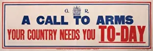 WW1 Recruitment Poster Drucke: Poster, A Call to Arms