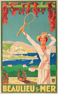 Plakatschild, Beaulieu-sur-Mer, Französischer Riviera