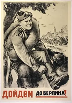 World War 2 Posters Drucke: Poster; into Berlin