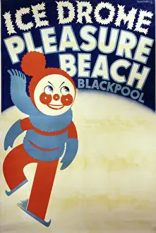 Plakat für das Eisstadion von Blackpool
