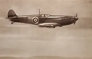 Vintage Aeroplane Designs Drucke: Poster, Spitfire