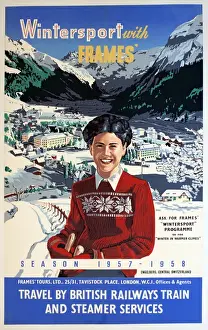 Skilift, Winter-Sport mit Rahmenfahrten
