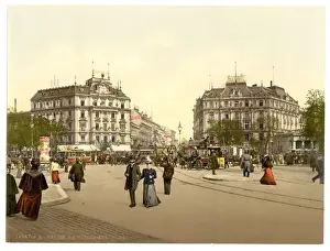 Nineteenth Century German History Drucke: Potsdam Square, Berlin, Germany