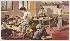 Potter At Work Drucke: Potters at Work C19
