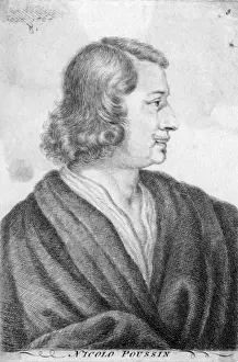 French Artist History Drucke: Poussin Profile