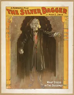 Vintage Theatre Prints Drucke: A powerful play, The silver dagger, by Mark E. Swan