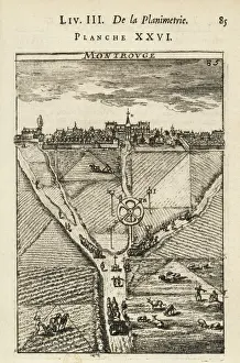 National Library Engravings Drucke: Practical Geometry by Allain Manesson Mallet