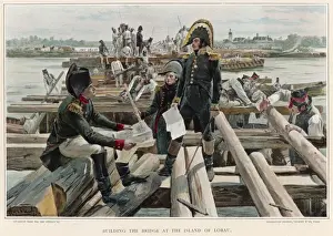 Napoleonic Wars Events Drucke: Prepares to Cross the Danube