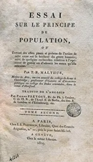 Drucke von Vorgestellt wurden die Exilanten Antoine François de Prévost und Thomas Robert Malthus Thomas Roberts Drucke: Vorsteher des