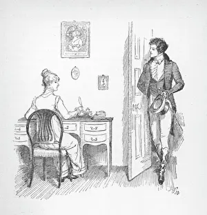 19th Century Book Art Drucke: Pride and Prejudice