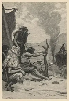 Prehistoric Stone Tools Drucke: Primitive Sculptors