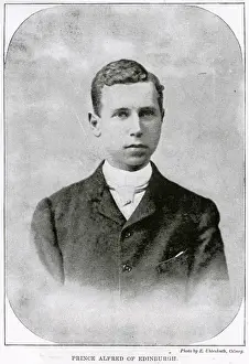 Drucke von PRINZ ALFRED VON EDINBURGH UND SAXE-COBURG-GOTHA (1874-1899). Der Sohn von Prinz Alfred, Herzog von Edinburgh, zweitältester Sohn von Königin Victoria. Starb an Wunden aus einem Selbstmordversuch Alfred Duke Drucke: Prinz Alfred von Edinburgh