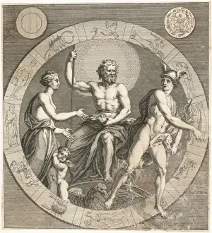 Greek Mythology Gods Drucke: The principal classical gods of Olympus