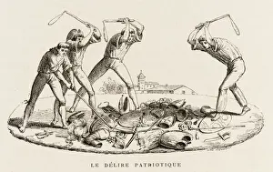 French Revolution Satire Drucke: Privileges Abolished