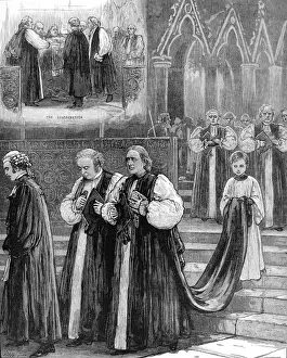 Westminster Abbey Procession Drucke: Procession after the Consecration of the Bishop of Sydney, W