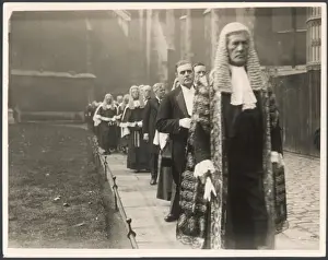 Westminster Abbey Procession Drucke: Procession of Judges