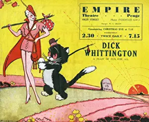 Dick Whittington Pantomime Drucke: Programme cover - Dick Whittington - Pantomime