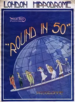 London Hippodrome Theatre Drucke: Programme cover for Round in 50, 1922