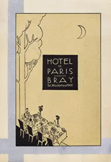 Art Deco Illustration Art Drucke: Programme for Hotel de Paris group