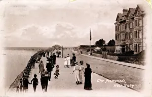 Cheshire Drucke: Die Promenade in West Kirby im Wirral bei Merseyside