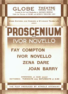 Vintage Theatrical Posters Drucke: Proscenium by Ivor Novello
