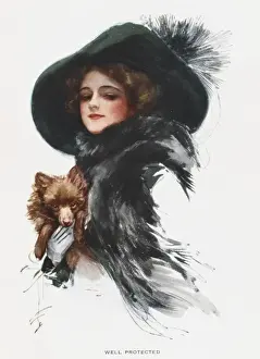 Elegant Female Portraits Drucke: WELL PROTECTED