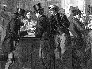 Drinking Culture History Drucke: Pub Scene 1868