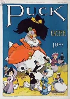 Puck Magazine Illustrations Online Drucke: Puck Easter 1907