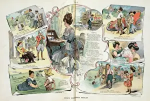 Puck Magazine Art Drucke: Pucks midsummer medley