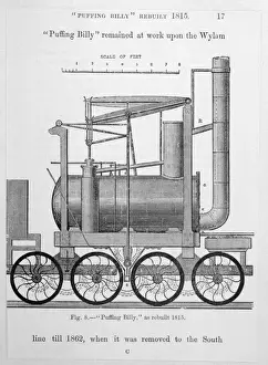 Steam Powered Locomotives Drucke: Puffing Billy