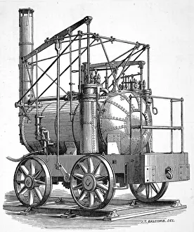 Steam Engine History Drucke: Puffing Billy engine