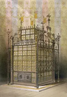 Augustus Pugin Drucke: Pugins entworfes Kamin