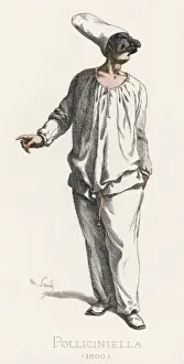 18th Century Art Drucke: PULCINELLO
