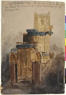 James Moore Artwork Drucke: Pulpit of John Knox in which he Preached