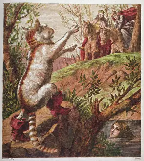Charles Perrault Fairy Tale Drucke: Puss in Boots - 3
