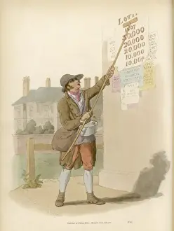 Antique Print Advertising Drucke: Pyne - Bill Sticker