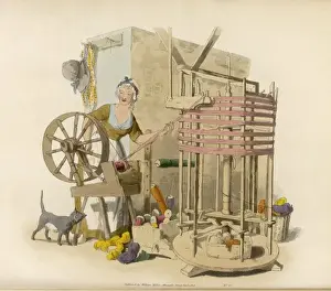 Textile Manufacturing History Drucke: Pyne - Worsted Winder
