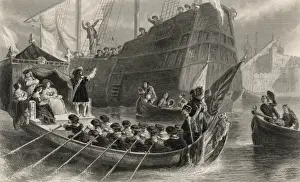17th Century America Drucke: Quaker Emigrants 1673